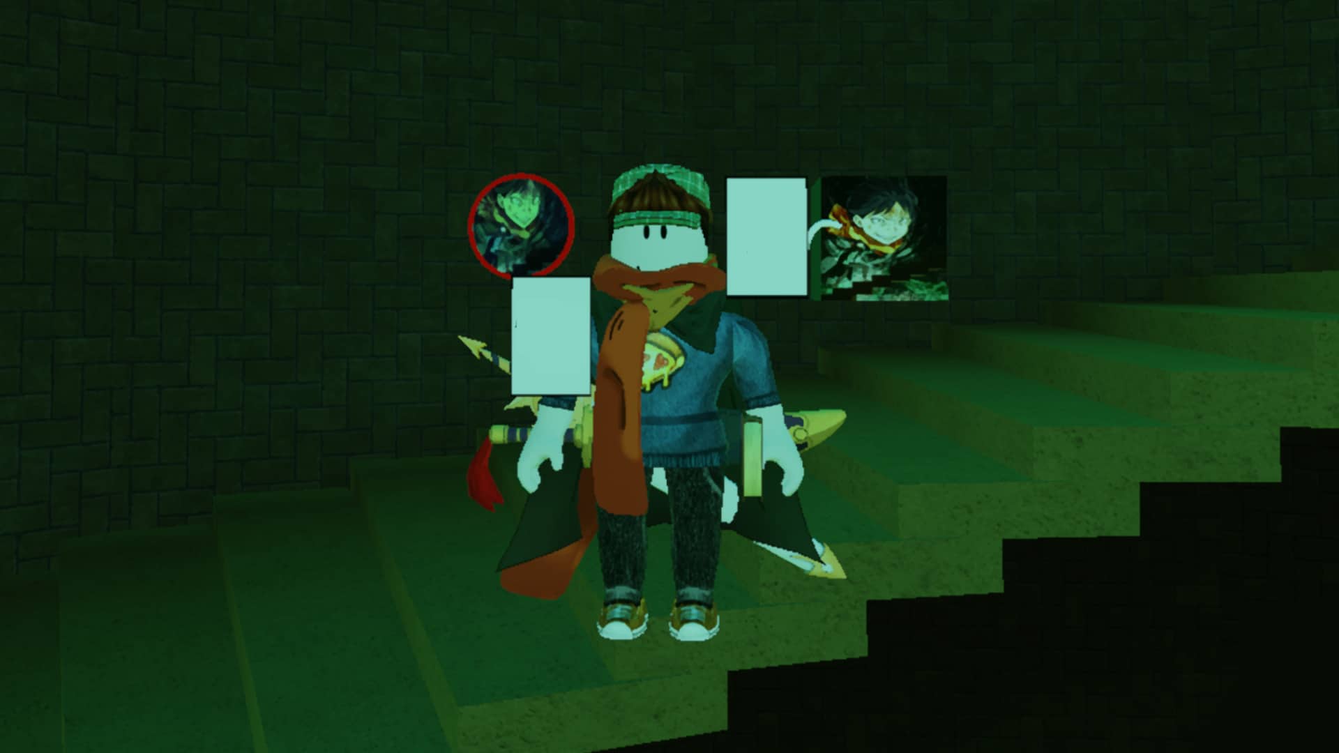 Codes Subaru Stairs Experience février 2026 sur Roblox, liste de codes et visuel du jeu avec personnages en environnement sombre.