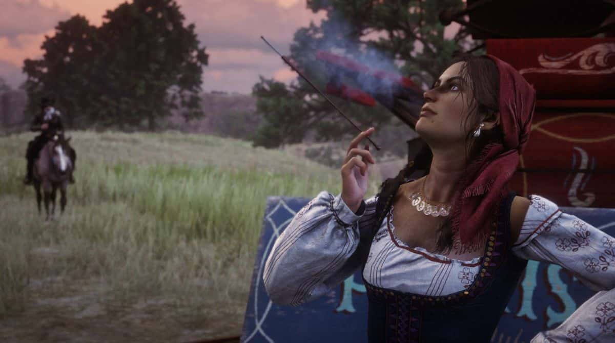 Madame Nazar les yeux vers le ciel