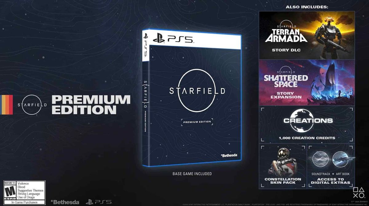 le pack Starfield sur PS5
