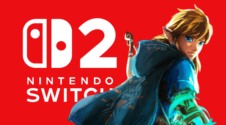 Affiche Zelda avec la Switch
