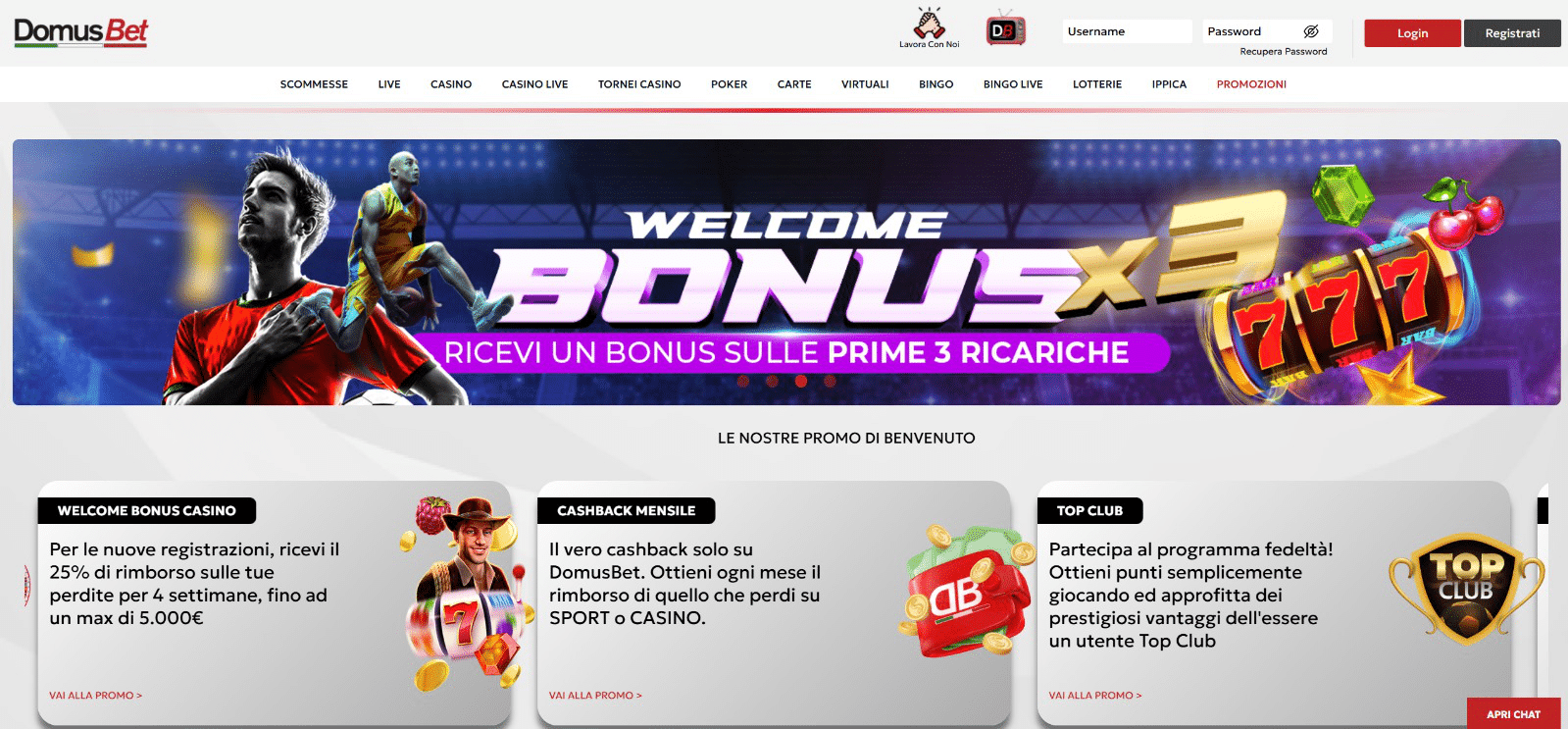 migliori casino online DomusBet