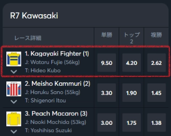 ブックメーカー 競馬 オッズ