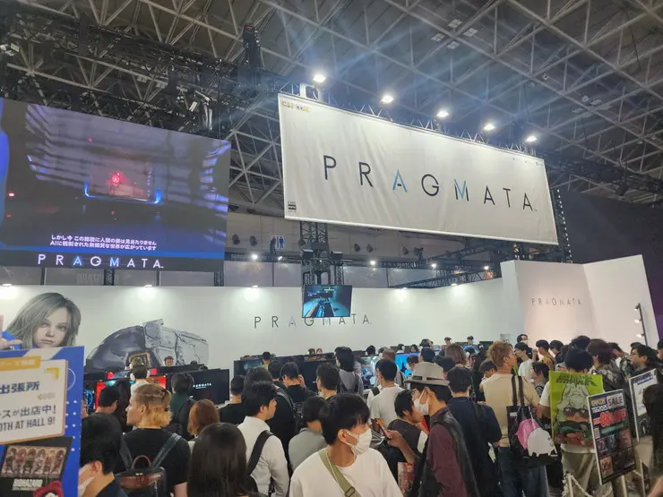 CAPCOMブース、PRAGMATAの試遊風景