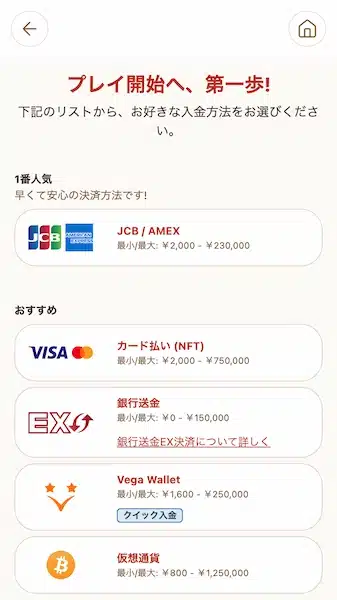 日本円 オンラインカジノ 入金