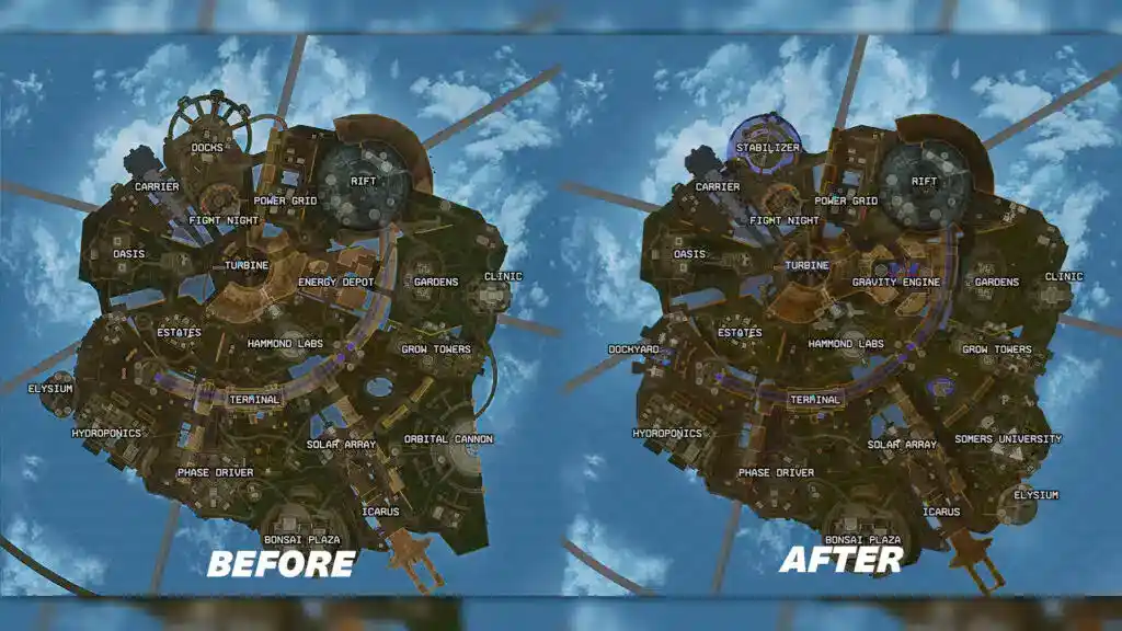 Apex Legendsのオリンパスマップ