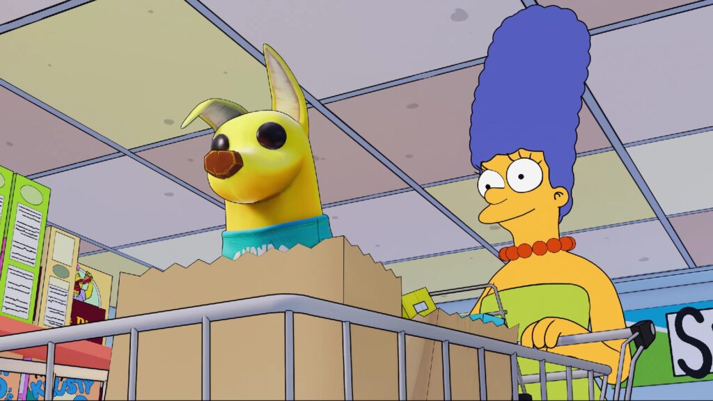 마트에서 장을 보는 필스와 마지