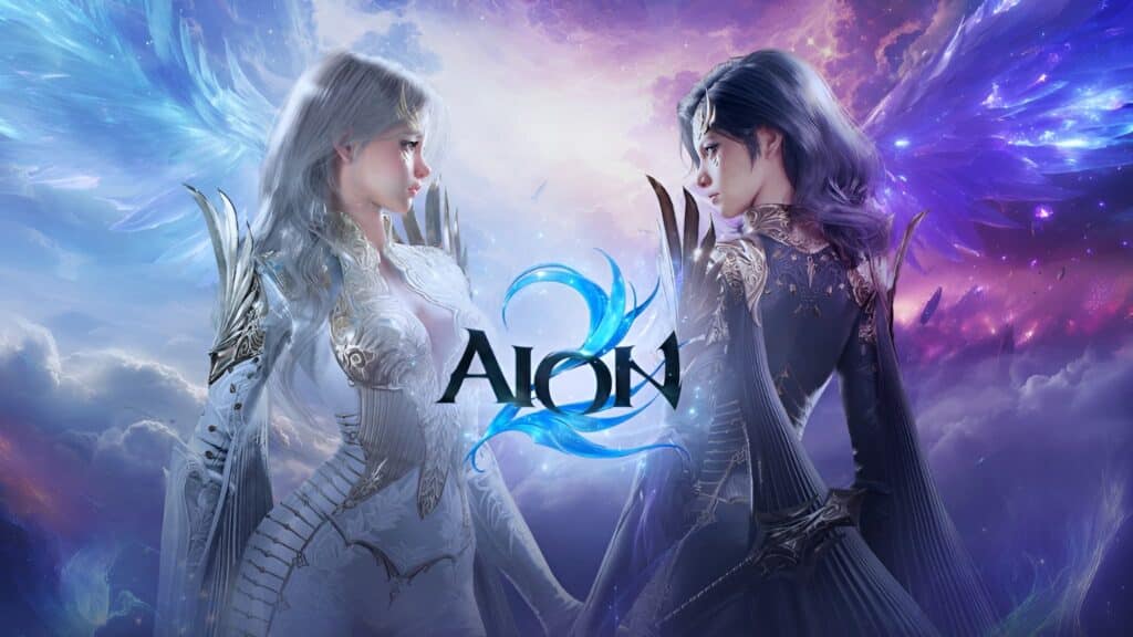 엔씨소프트의 출시 예정작인 아이온2의 두 여성 캐릭터