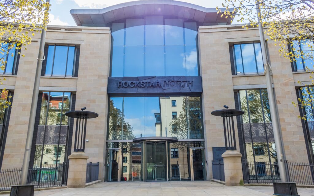 에든버러에 위치한 락스타 노스 본사의 건물 외관.