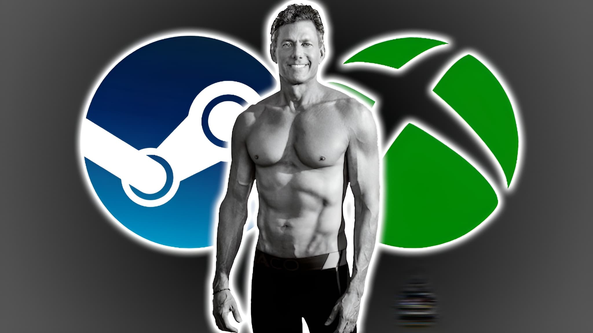 젤닉 테이크투 CEO와 스팀, 엑스박스 로고