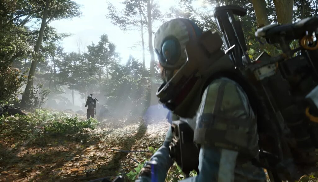 게임 아크 레이더스에서 적을 노리는 모습