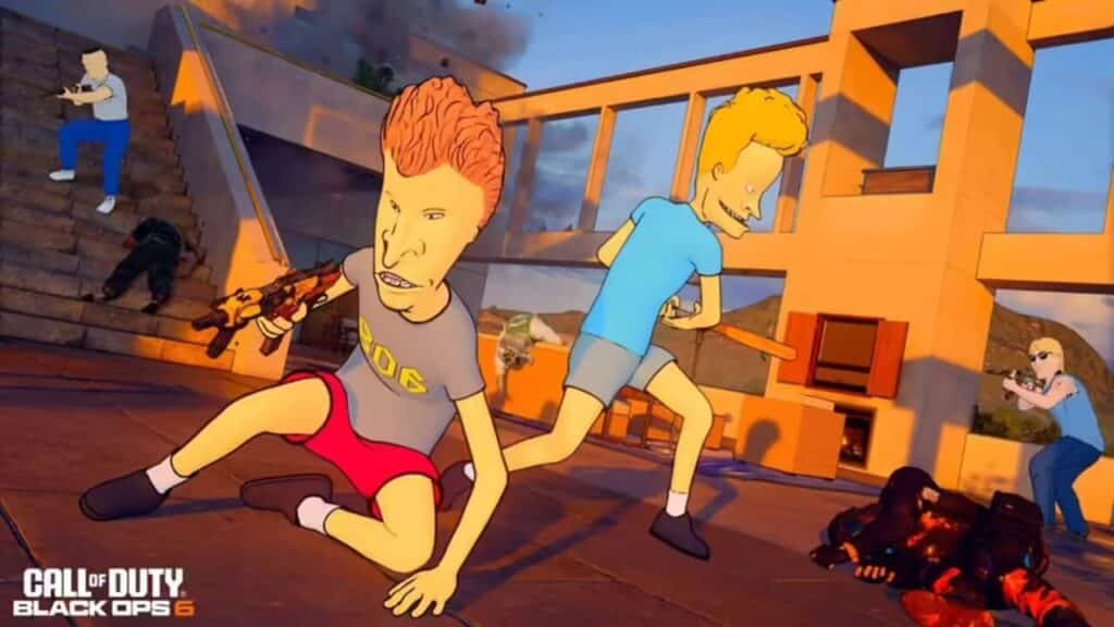 콜 오브 듀티와 비비스 앤 버트헤드 콜라보 스크린샷