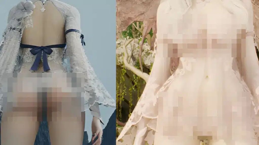 아이온2의 눈꽃 시스루 의상