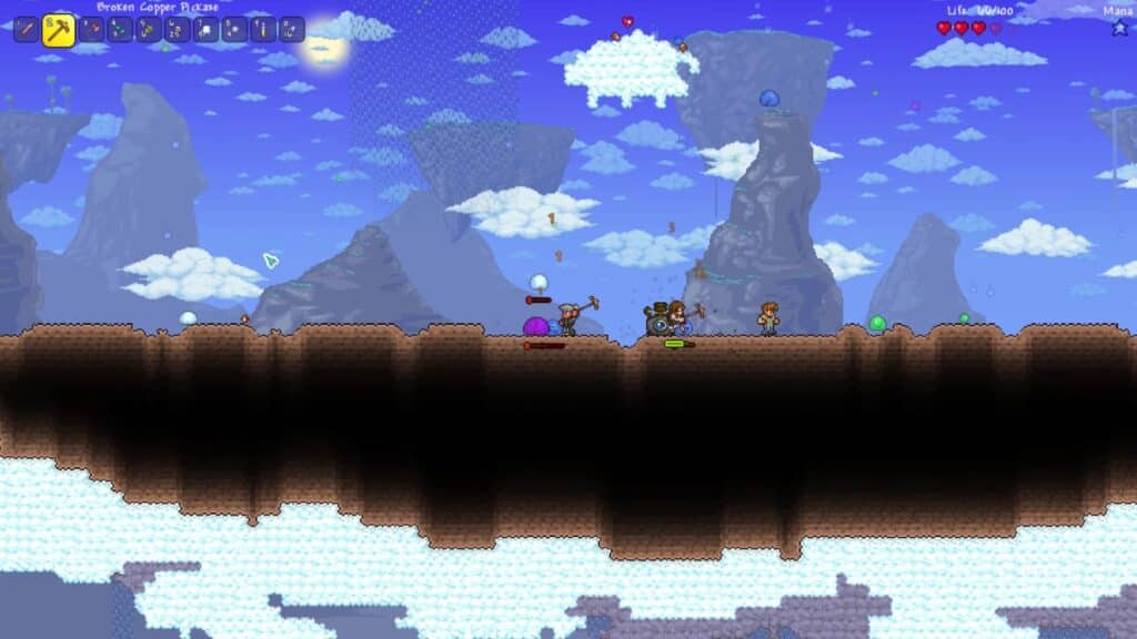 테라리아 스카이 블록