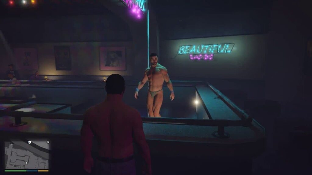 게임 GTA에 구현된 남성 스트리퍼