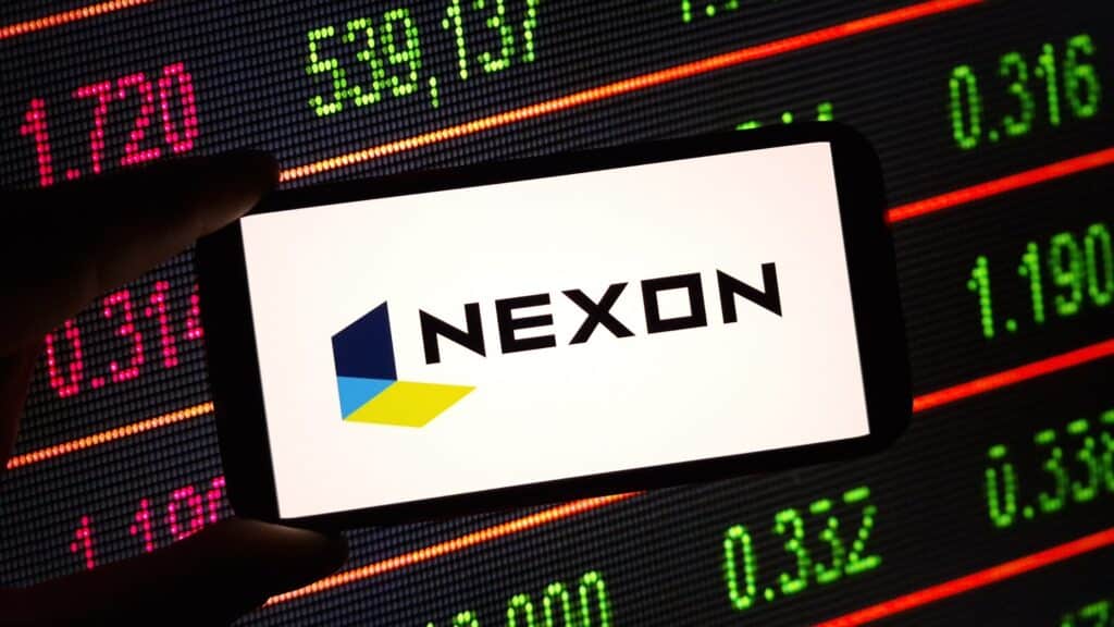 주가 표와 넥슨 로고