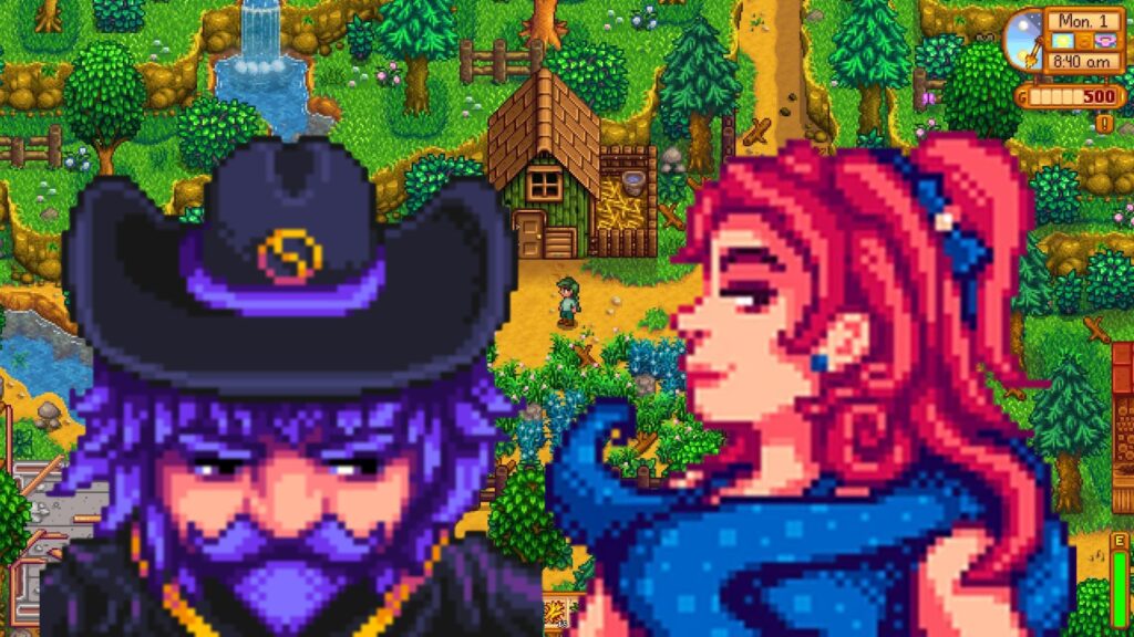 스타듀밸리 캐릭터 마법사와 샌디