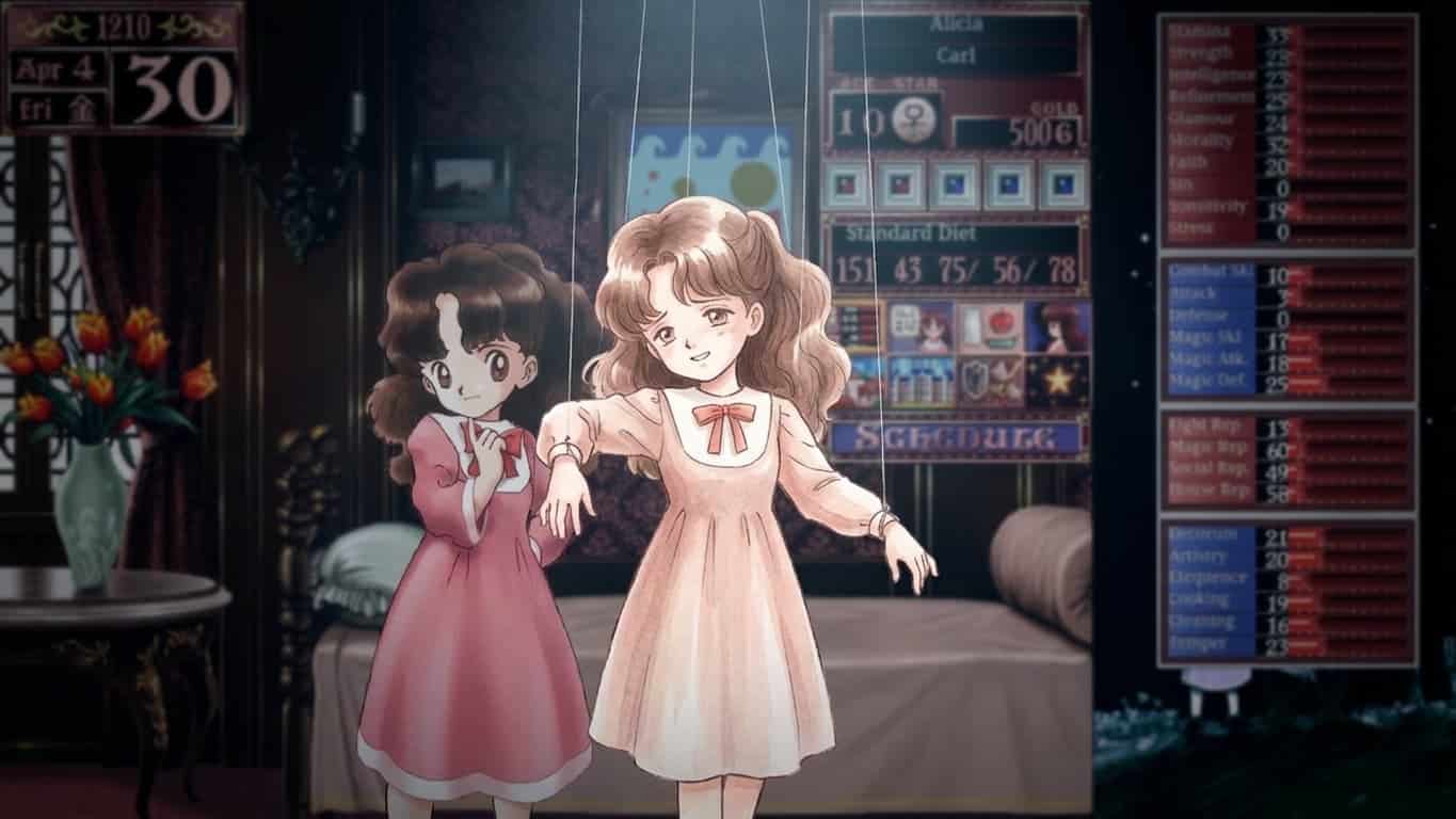 게임 프린세스 메이커 속 마리오네트가 된 딸