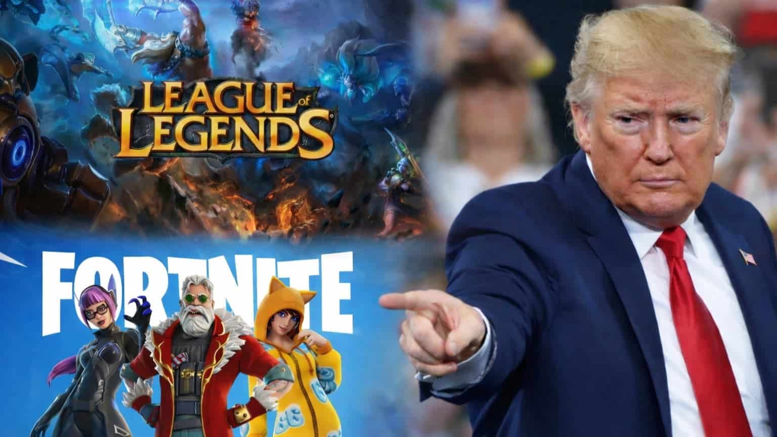 트럼프와 리그 오브 레전드, 포트나이트