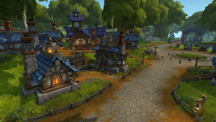 Spelershuis in World of Warcraft: Midnight met aanpasbare meubels, buurten en decoratie opties.