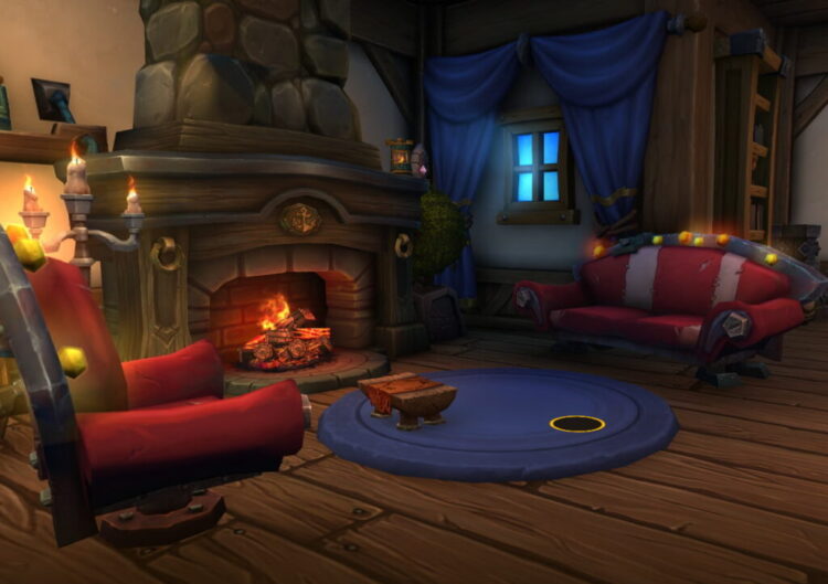 Spelershuis in World of Warcraft: Midnight met aanpasbare meubels, buurten en decoratie opties.