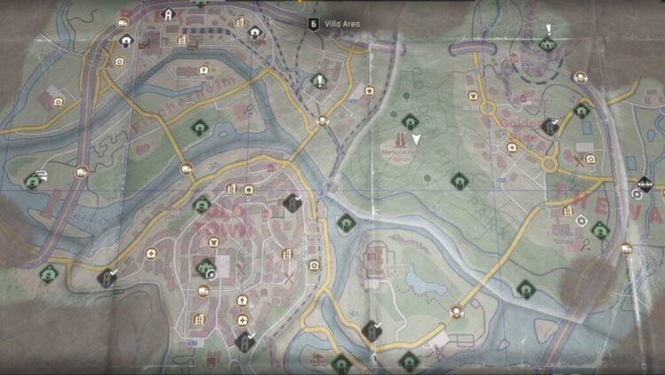 Kaart met locaties van alle Dark Zones in Dying Light: The Beast.