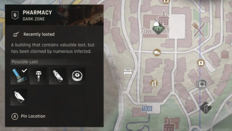 Kaart met locaties van alle Dark Zones in Dying Light: The Beast.