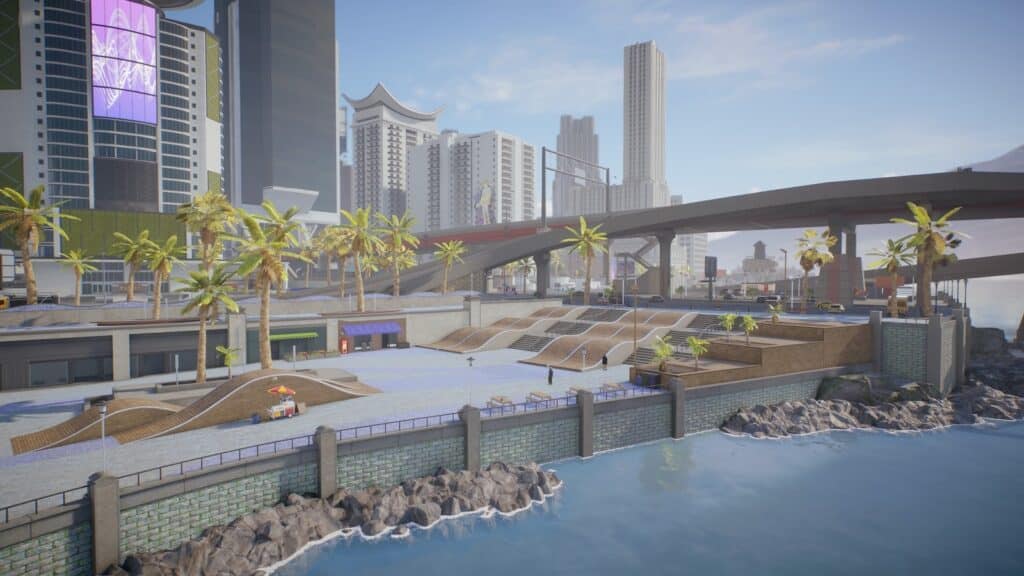 San Vansterdam is een uitgestrekte stad die voelt als één groot skatepark, vol spots om nieuwe tricks uit te proberen.