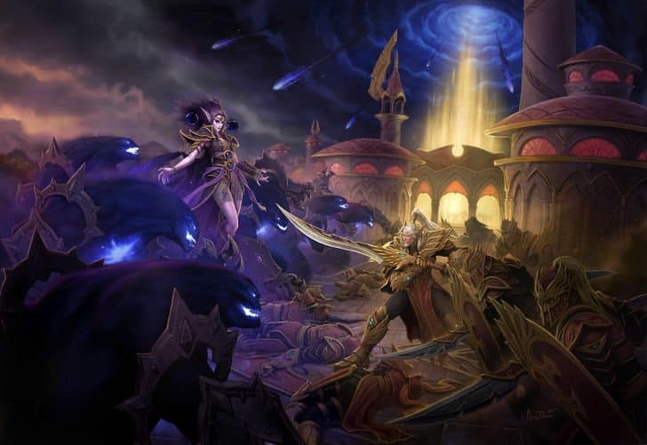 World of Warcraft: Midnight scène met een krijger