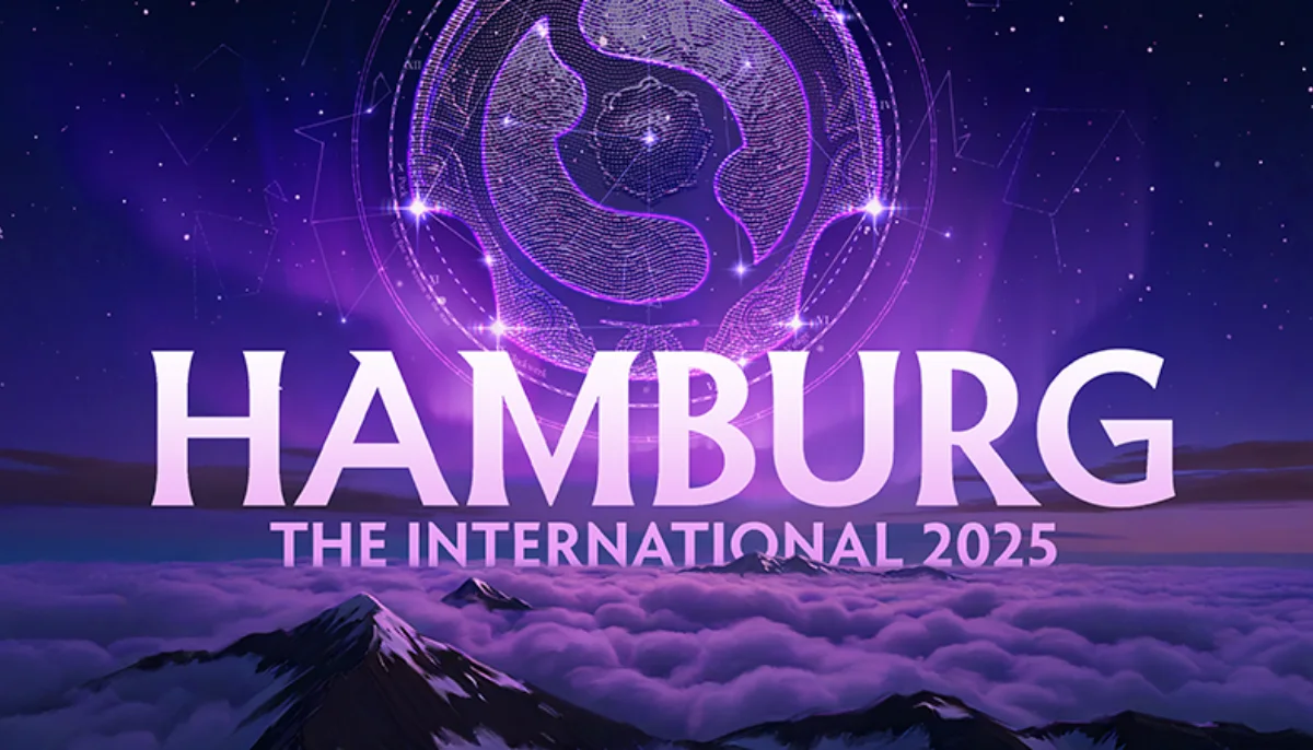 Logotyp för The International 2025 i Hamburg