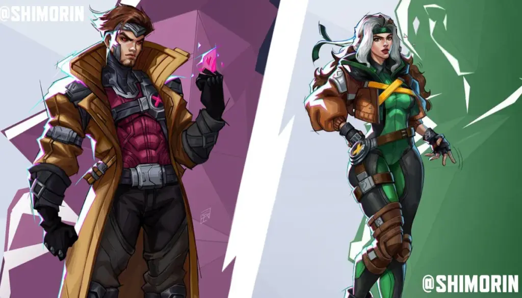 Ett fan som tolkat hur Gambit och Rogue kan se ut i Marvel Rivals