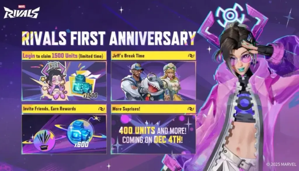 Alla events i Marvel Rivals ett års event