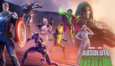 Captain America, Captain Falcon, Black Panther, och flera karaktärer från samarbeten mellan Fortnite och Marvel