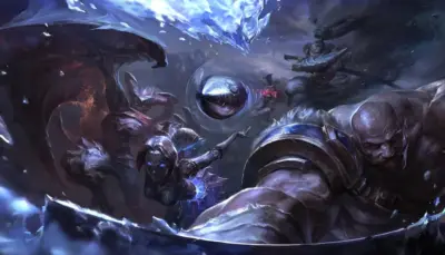 League of Legends karaktärer: Braum, Orianna, Yasuo, Aatrox, Caitlyn