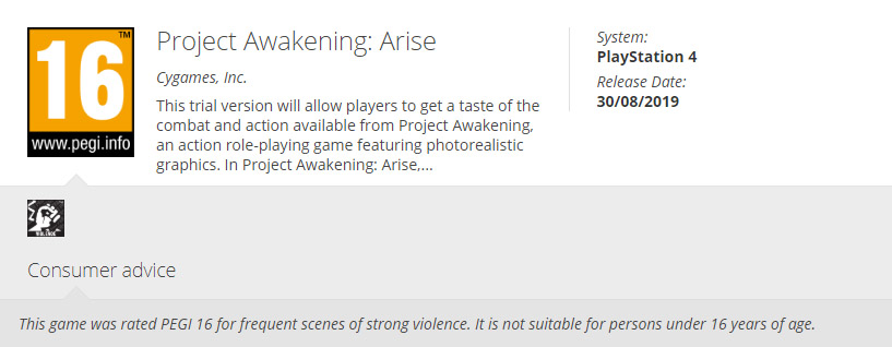 Project Awakening: Arise, CyGames
