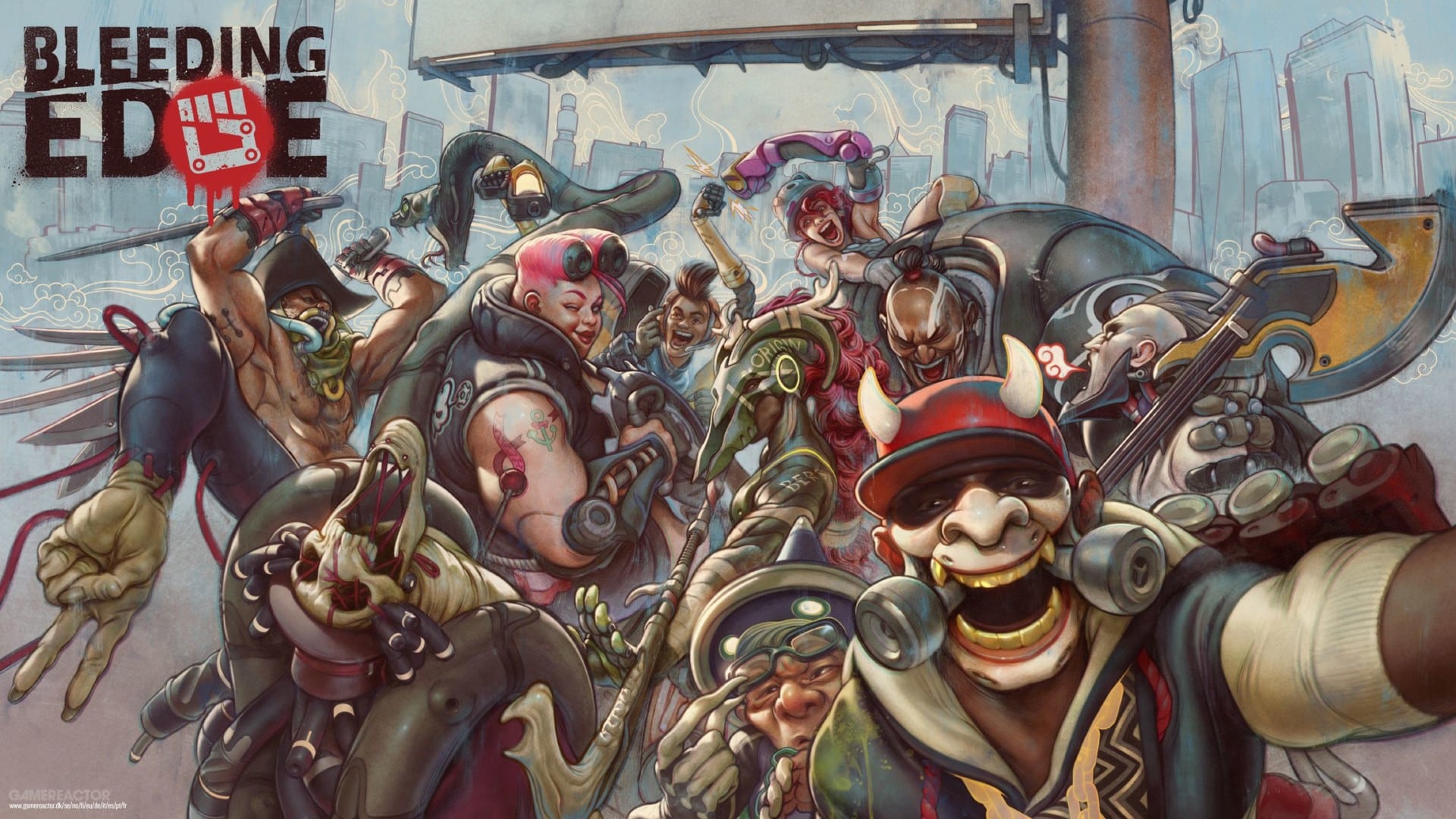 Bleeding Edge preview multiplayer Ninja Theory Nidhoggr is great, hoverboards and el bastardo suck