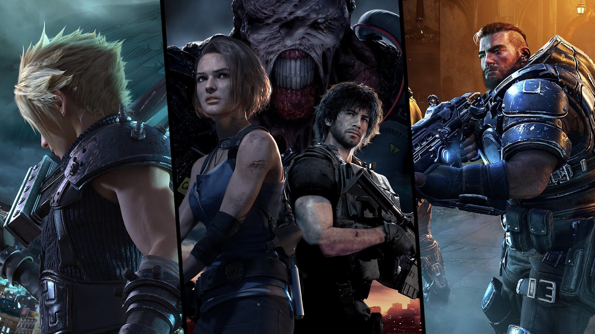 three single player games for April 2020: Resident Evil 3, Final Fantasy VII Remake, Gears Tactics