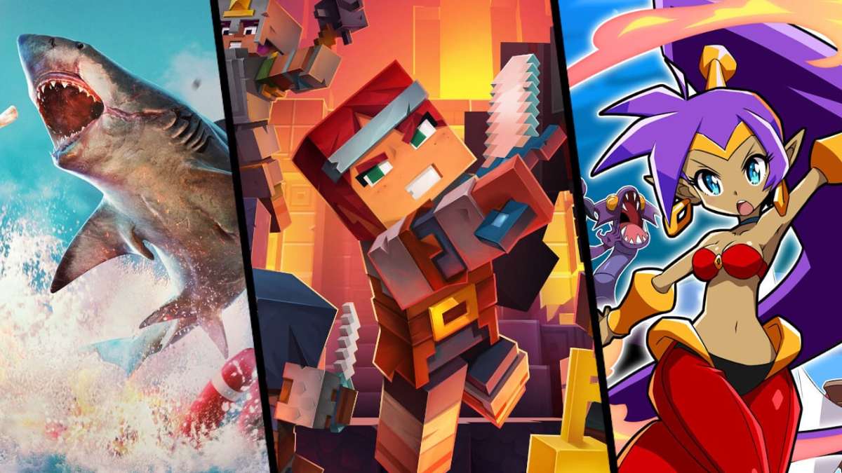 three single players games to watch out for in may 2020 Maneater Minecraft Dungeons Shantae and the Seven Sirens