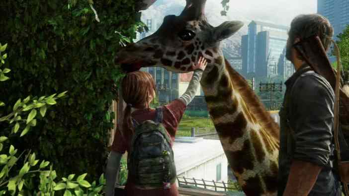 HBO TV series greenlit The Last of Us most memorable moment quietest moment with Joel, Ellie, giraffes - Naughty Dog