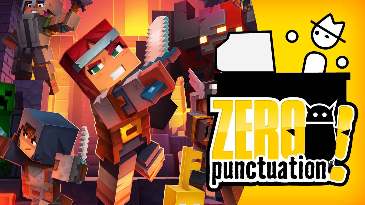 minecraft dungeons review zero punctuation yahtzee croshaw mojang studios