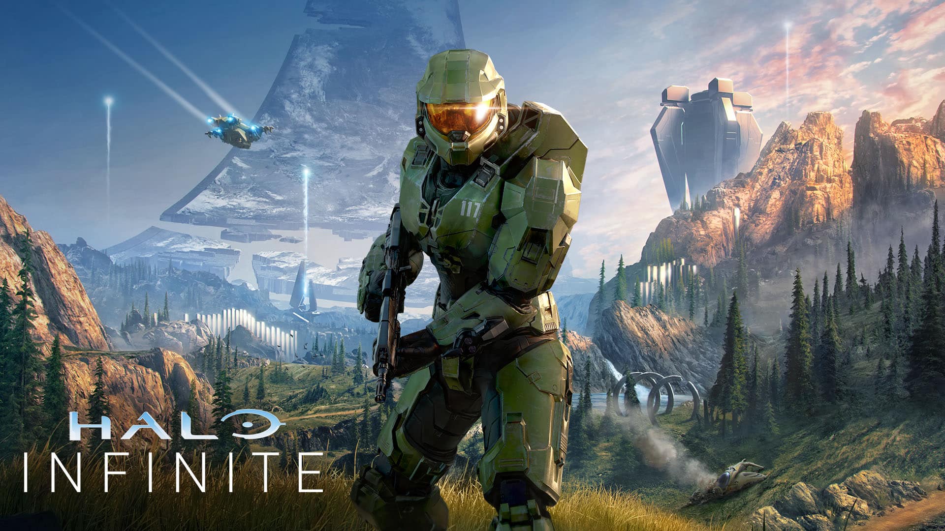 Halo Infinite reveal July Xbox 20/20 defines Halo brand survival and Xbox brand beyond Xbox Series X cover art Halo Infinite Box Art Pays Homage to Halo: Combat Evolved box art, new details like grappling hook