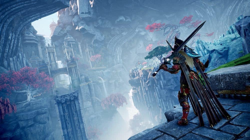 Godfall gameplay mechanics Valorplates creative director Keith Lee Counterplay Games Gearbox screenshots