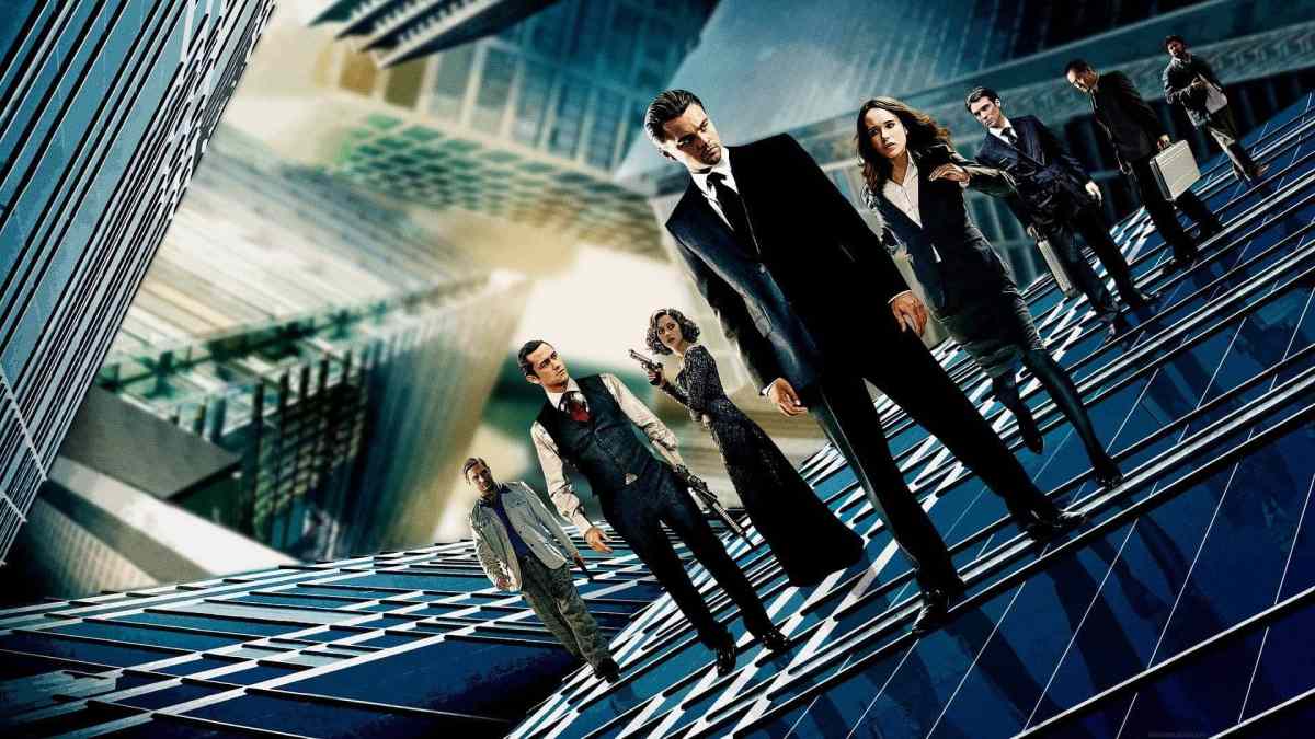 10 years later Inception is about movies but wary of movies, a Christopher Nolan film in-between Batman Dark Knight movies