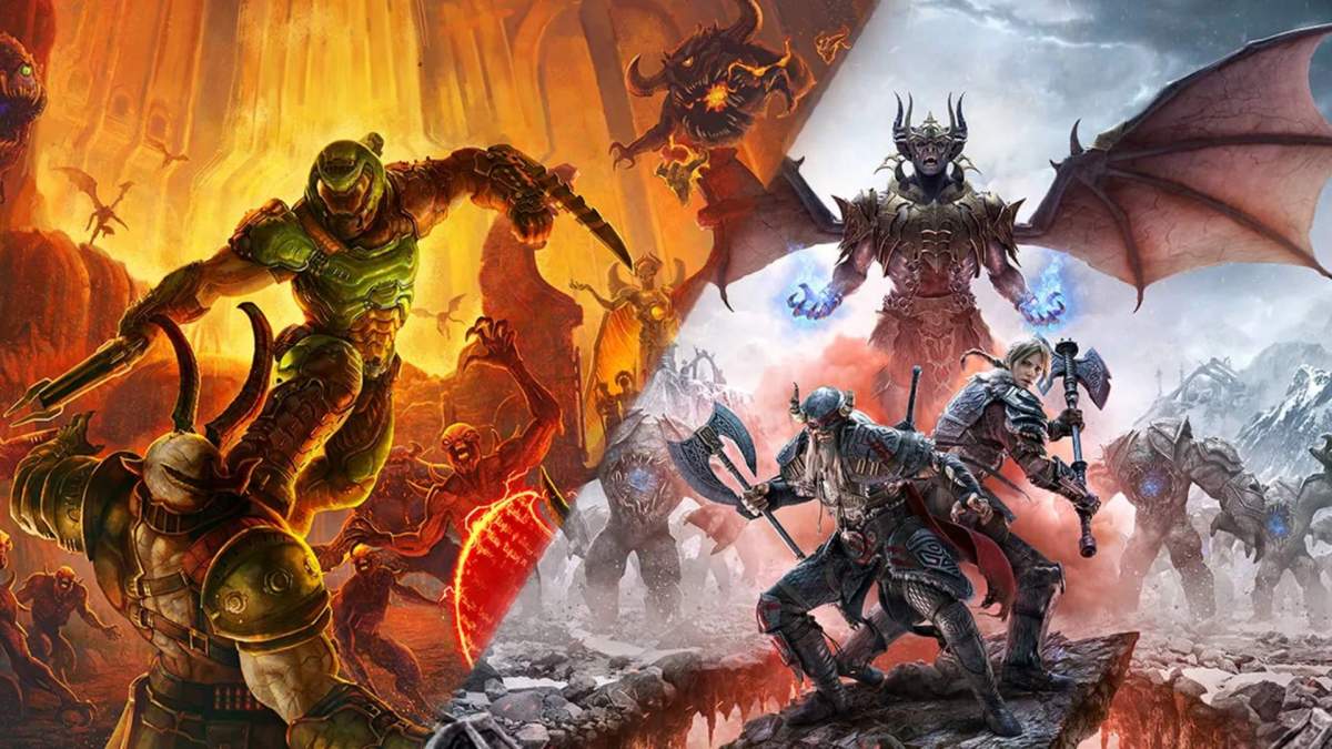 Doom Eternal The Elder Scrolls Online come to PlayStation 5 Xbox Series X free upgrade for current generation users Bethesda announcement