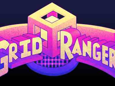 Grid Rangers Schonstal free match-three puzzler match 3, '90s cyberpunk with a Power Rangers logo