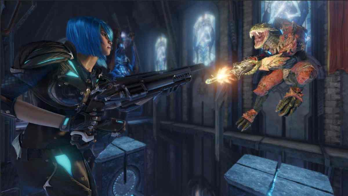 Quake Champions id Software Bethesda hero shooter like a fighting game, accessible for beginners