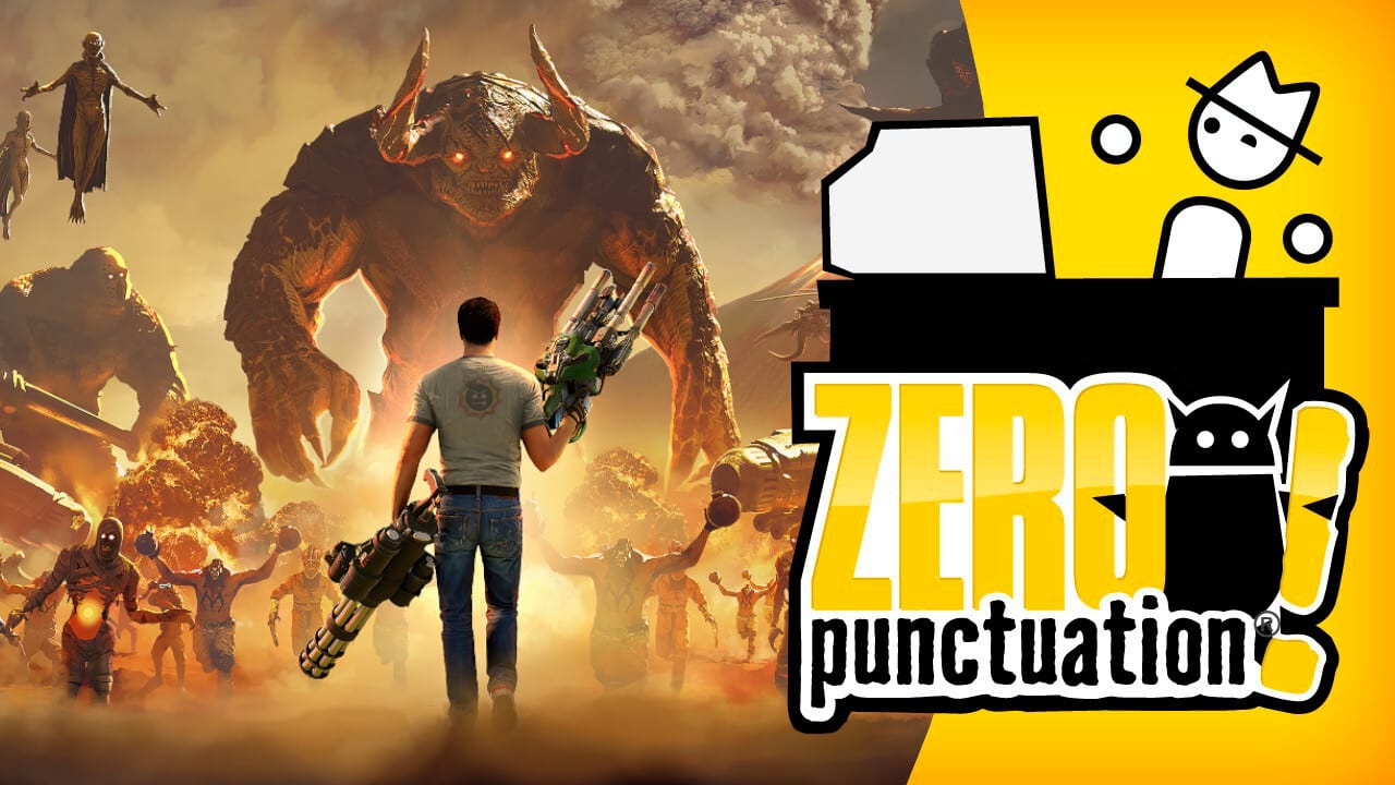 Serious Sam 4 review Zero Punctuation Yahtzee Croshaw Croteam Devolver Digital first-person shooter