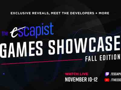 The Escapist Games Showcase - Fall Edition digital event EGLX November 10 - November 12