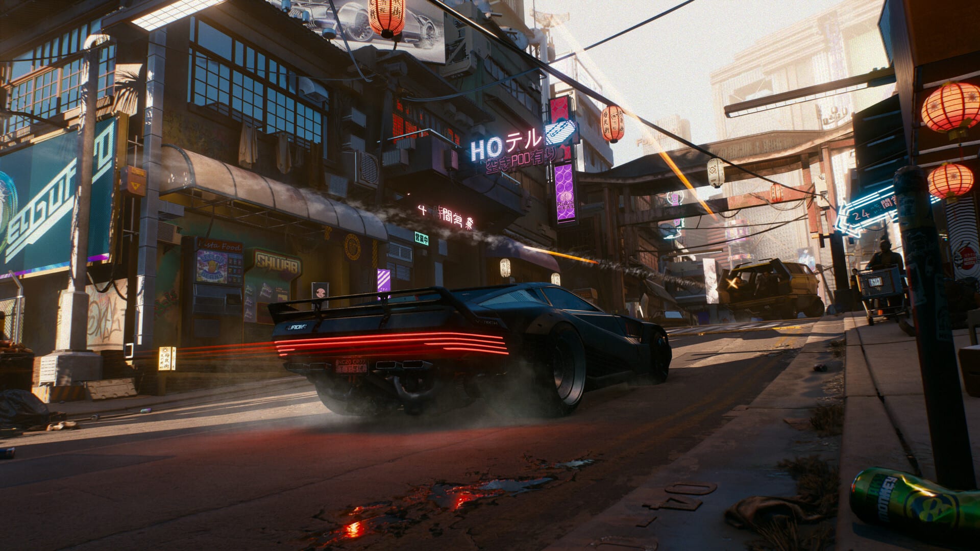 CD Projekt Red Cyberpunk 2077 suffocating ugly reality of disonnance with isolation, poverty, opulence, old game design versus modern world lighting