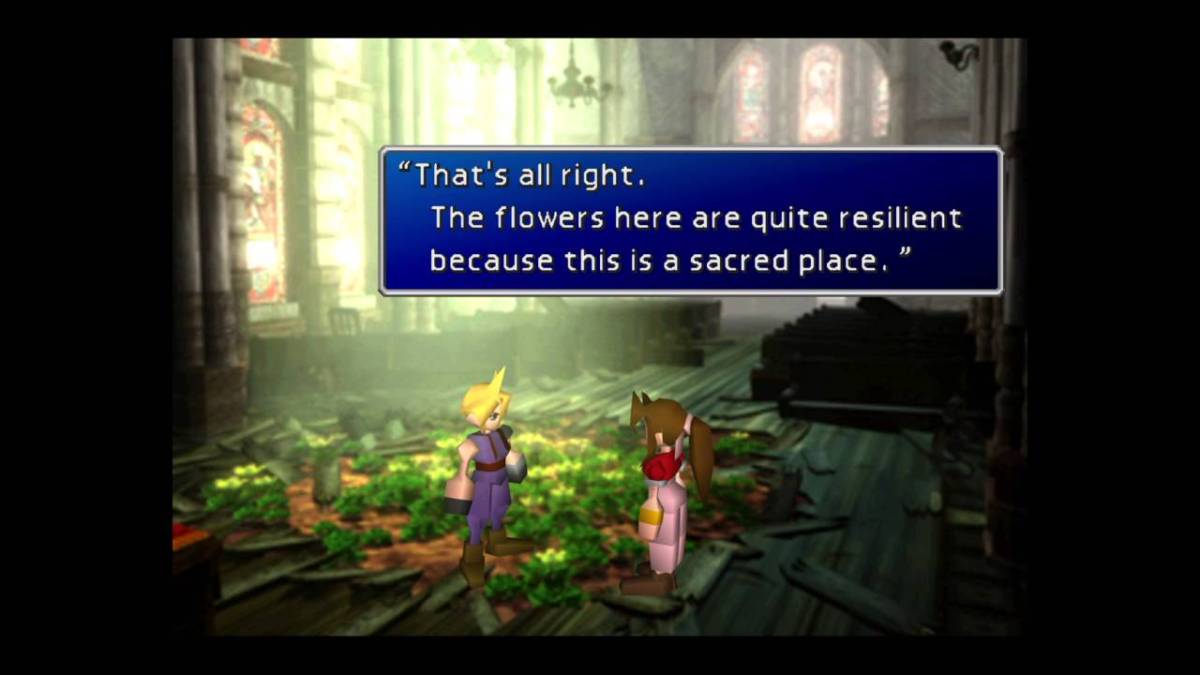 Final Fantasy VII Aeris Gainsborough legacy death Aerith PlayStation 1 hero honoring her memory, fighting for the world