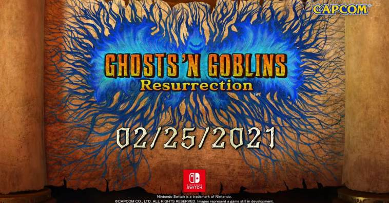 Ghost n Goblins Resurrection Nintendo Switch Capcom February release date Ghosts 'n Goblins Resurrection